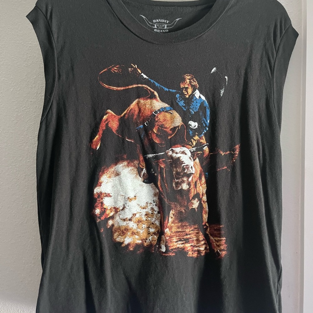 Bandit Brand Black Graphic Rodeo Tee